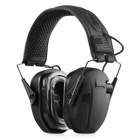 Apollo Electronic Ear Protection Earmuffs - Black