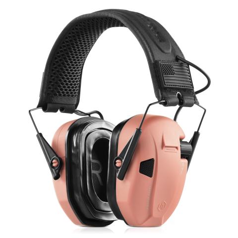 Apollo Electronic Ear Protection Earmuffs - Peach