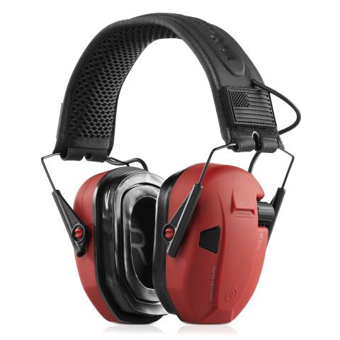 Apollo Electronic Ear Protection Earmuffs - Red