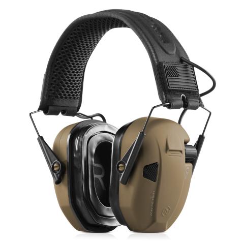 Apollo Electronic Ear Protection Earmuffs - Tan