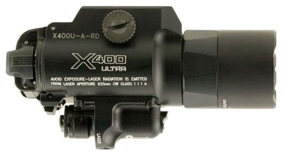 SUREFIRE X400U-A BLK 500LM-LED W/LSR